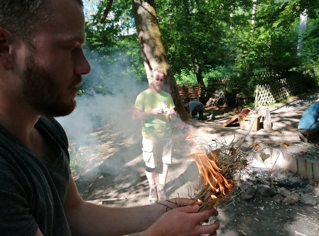 Feuer Workshop Wildnisschule Odenwald